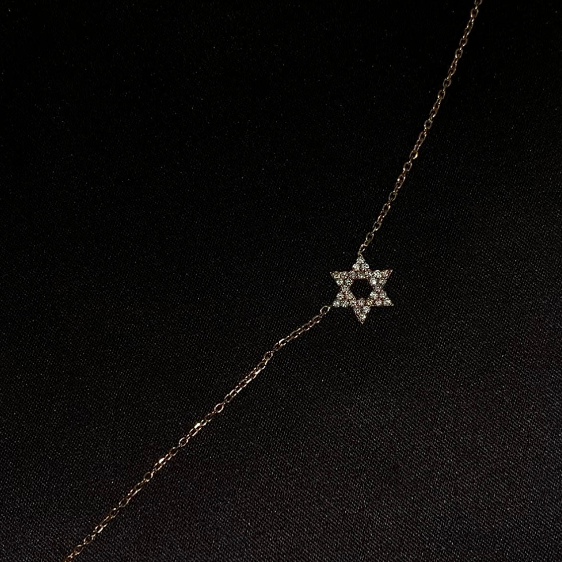 STAR OF DAVID צמיד יהלומים