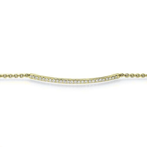 LUNA צמיד שורה יהלומים לבנים