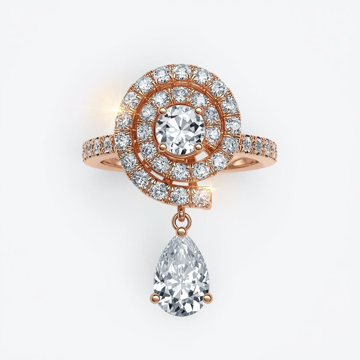 טבעת שבלול יהלומים SHILA