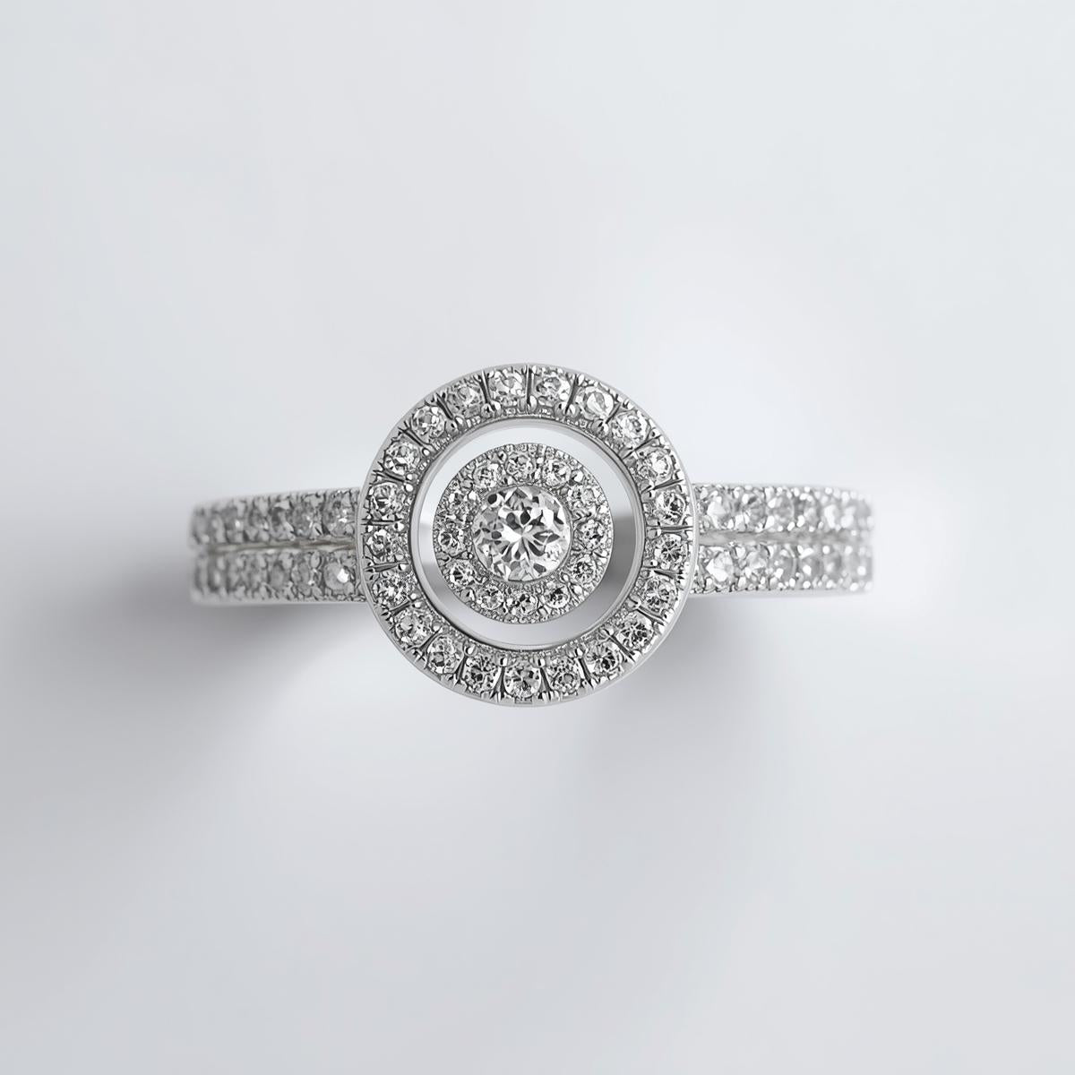 טבעת יהלומים HALO