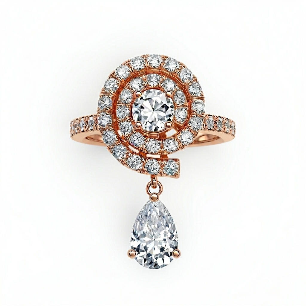 טבעת שבלול יהלומים SHILA