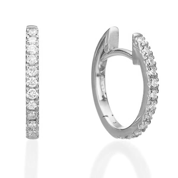 LIAN עגילי חישוק יהלומים