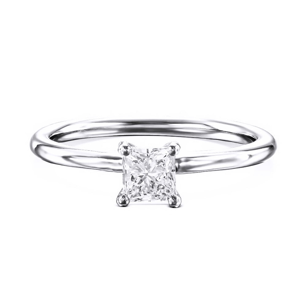 טבעת יהלום בחיתוך פרינסס קלאסית 0.80 קראט NOA