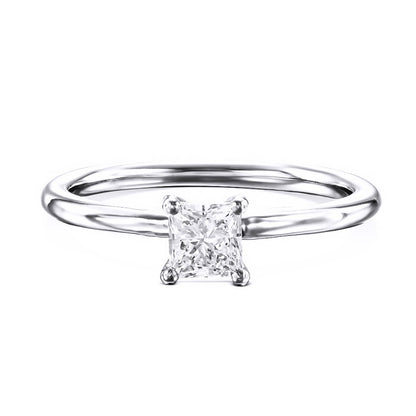 טבעת יהלום בחיתוך פרינסס קלאסית 0.80 קראט NOA