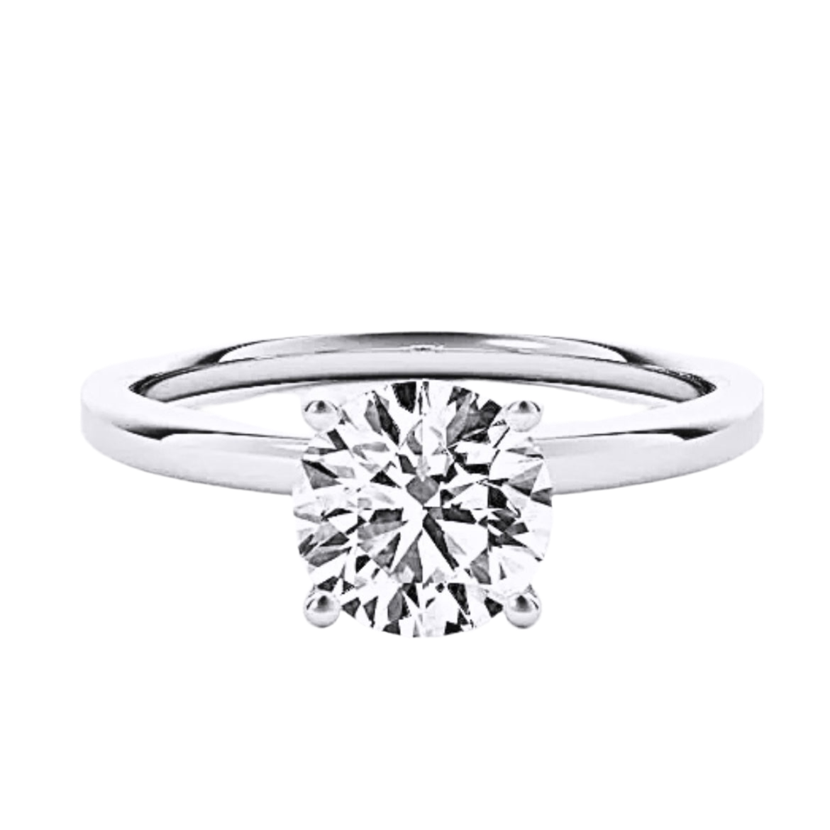 טבעת יהלום בחיתוך עגול סוליטר קלאסית 1.20 קראט KIM