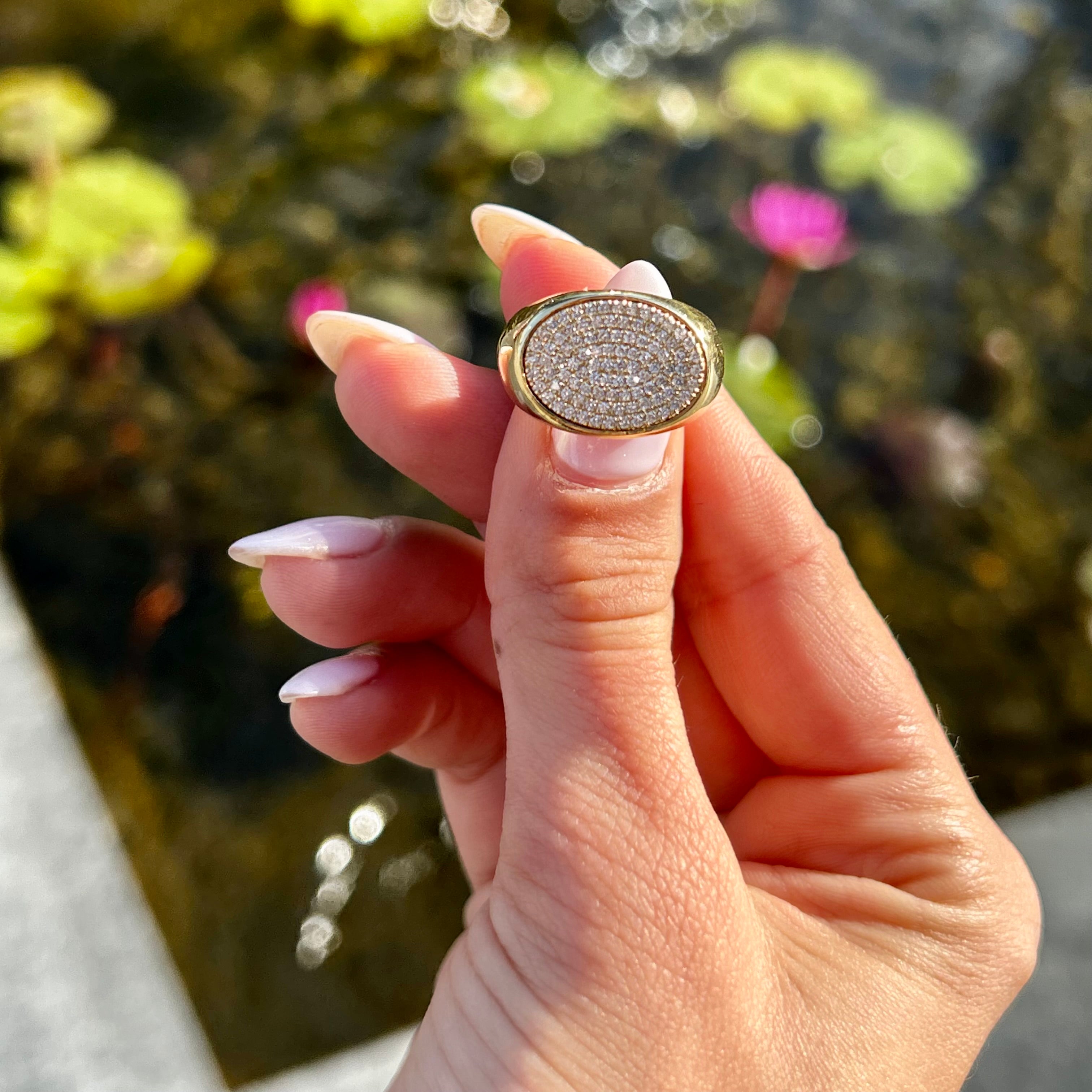 טבעת חותם יהלומים SHERY