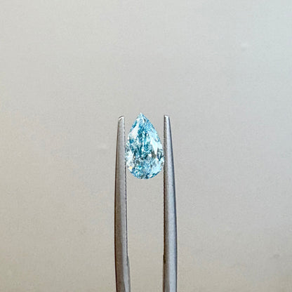 יהלום כחול מעבדה בחיתוך טיפה במשקל  1.00 קראט