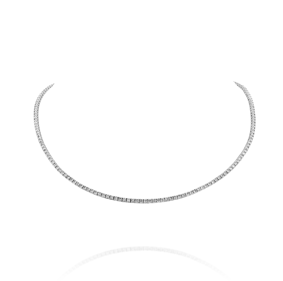 ROSE קולייר טניס יהלומים בחיתוך עגול  8 קראט קלאסי