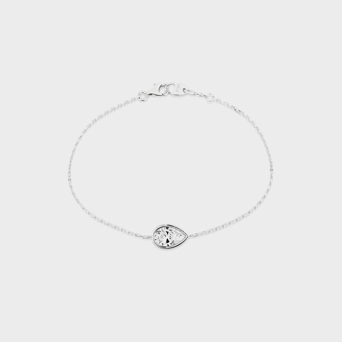 MENDY צמיד יהלום בחיתוך טיפה