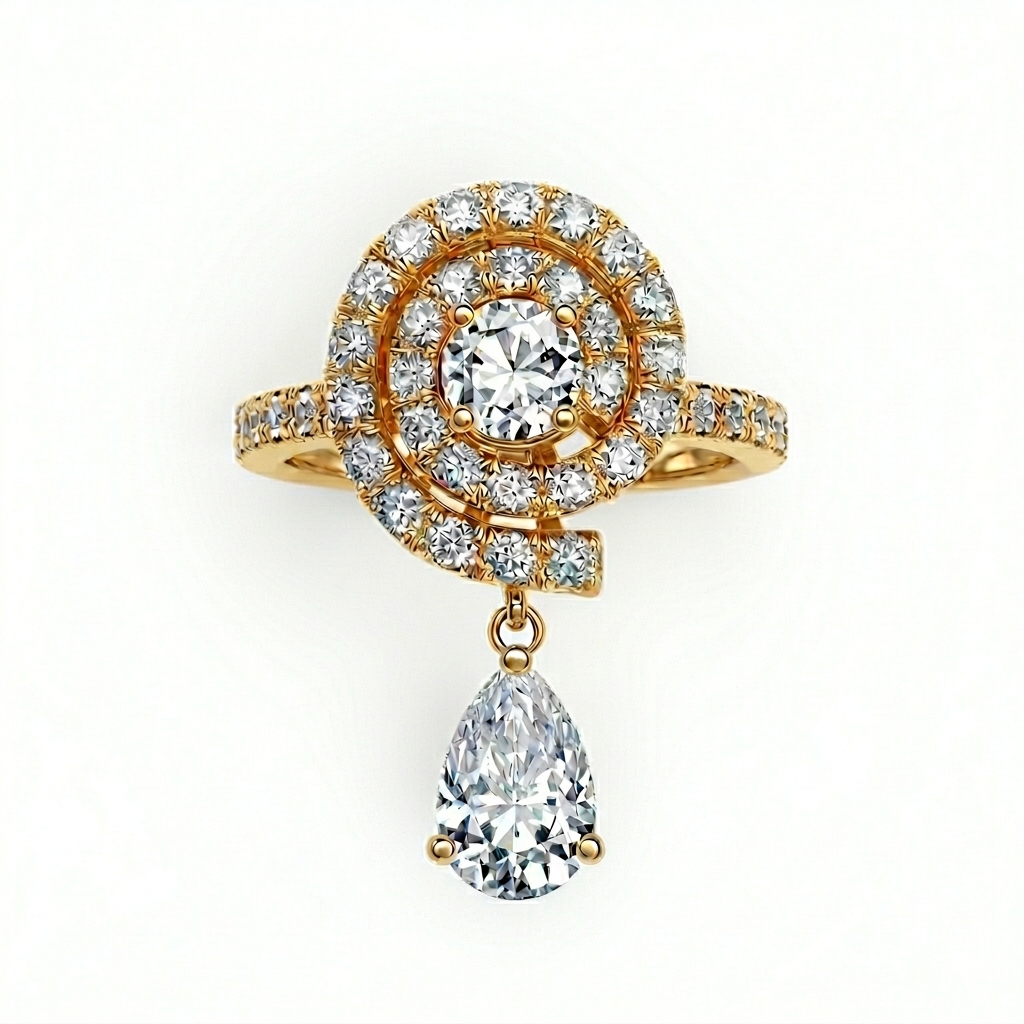 טבעת שבלול יהלומים SHILA