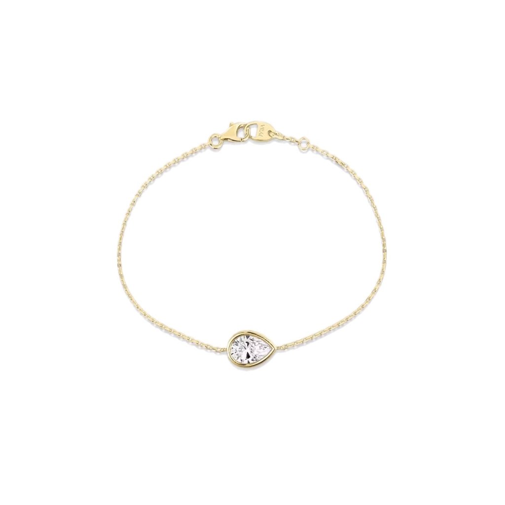 MENDY צמיד יהלום בחיתוך טיפה