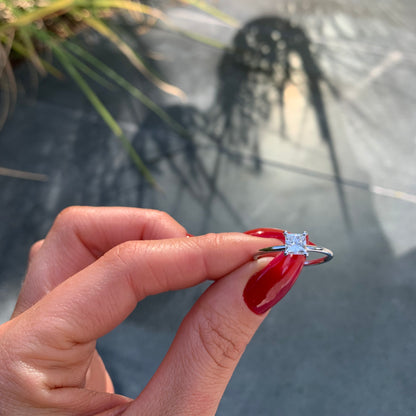 טבעת יהלום בחיתוך פרינסס קלאסית 0.80 קראט NOA