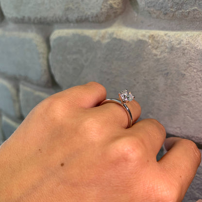 טבעת יהלום בחיתוך עגול סוליטר קלאסית 1.20 קראט KIM