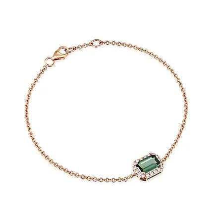 צמיד אבן חן אמרלד Shelly