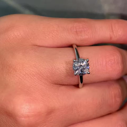 טבעת יהלום בחיתוך עגול סוליטר קלאסית 1.20 קראט KIM