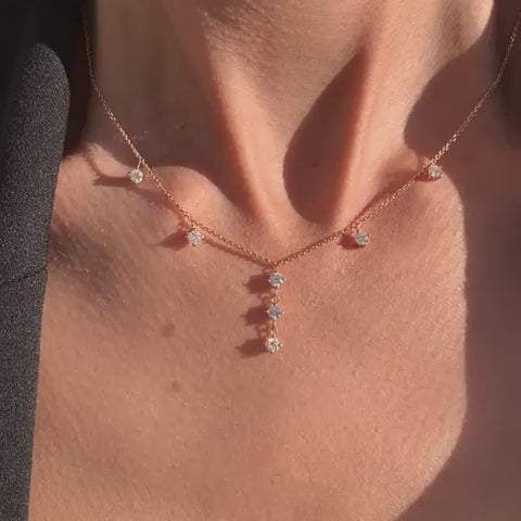 LIZ שרשרת יהלומים עגולים