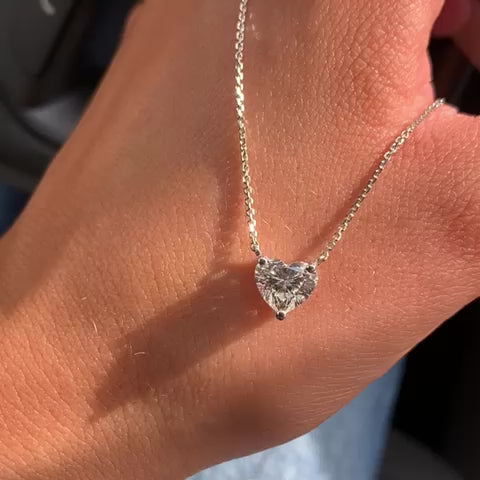 SHELLY תליון יהלום בחיתוך לב 1 קראט